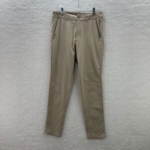 Lululemon Commission Slim Pants Mens 30x30 Beige Warpstreme Performance Chino